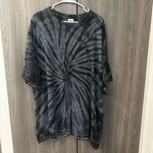 3XL Unisex GILDAN Heavy Cotton Black TIE DYE T-Shirt in